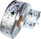 Ribbon Stars Wired Sheer Glitter Ribbon, 2-Inch by 100-Yard Spool, Perfect for Christmas Decoration